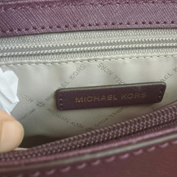 XSOLDX Kors Sofia Small EW Leather Satchel Purple - Picture 5 of 7